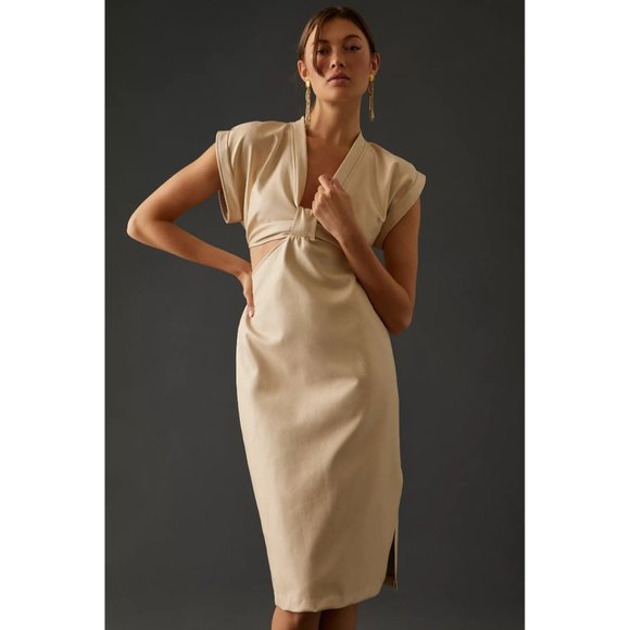 Anthropologie Eva Franco Mini Dress - Vegan Leather - Picture 4 of 5